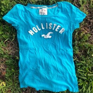 Y2k Hollister Blue Cotton Shirt
